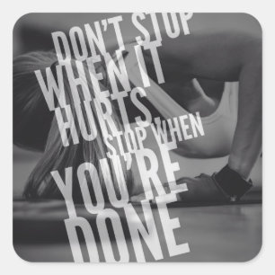 Motivational Bodybuilding Gym Sticker