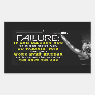 Motivational Bodybuilding Gym Sticker
