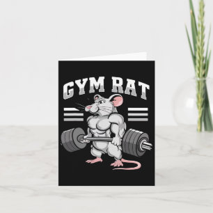 Motivational Bodybuilding Weightlifting Apparel Gy Card