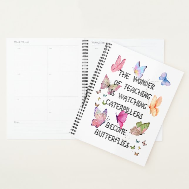 Motivational Butterfly  Planner for Teachers (Display)