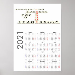 Motivational Calendar 2021 Poster