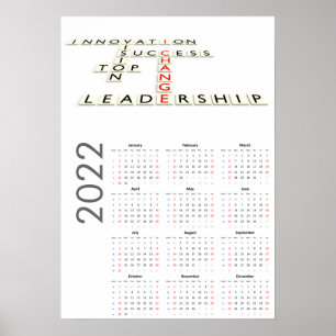 Motivational Calendar 2022 Poster