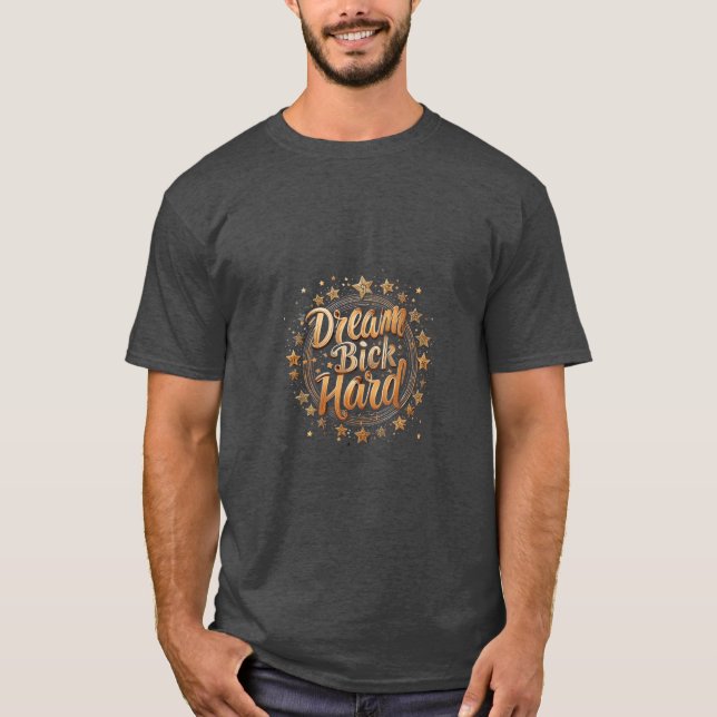  Motivational Calligraphy Design" T-Shirt (Front)