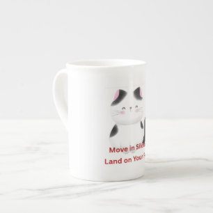 Motivational Cat  Bone China Mug