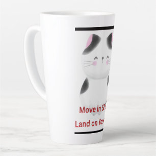 Motivational Cat  Latte Mug