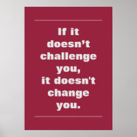 Motivational Challenge Quote AZ Cardinals Red