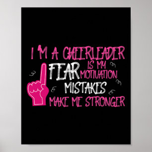 Motivational Cheerleader Design Poster