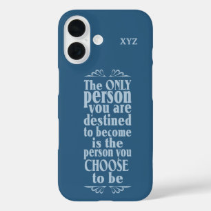 Motivational CHOICE custom monogram cases