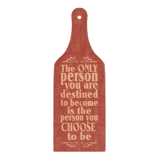 Motivational CHOICE cutting board (Front)