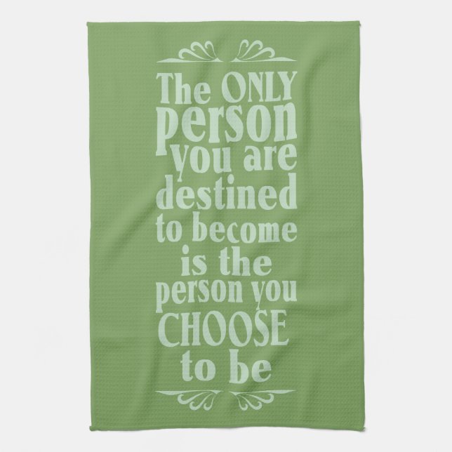 Motivational CHOICE hand towel (Vertical)