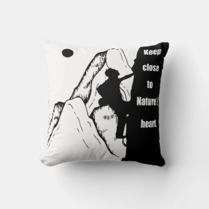 Motivational climbing rockclimbing cushion