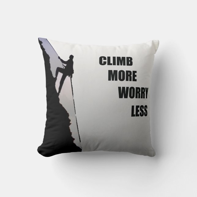 Motivational climbing rockclimbing cushion (Front)
