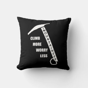 Motivational climbing rockclimbing saying cushion