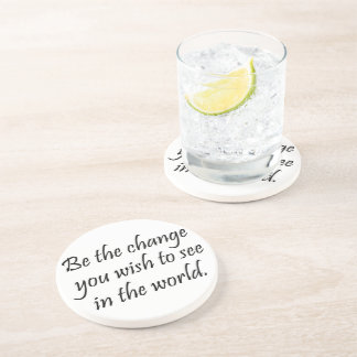 Motivational coasters inspirational Gandhi gifts