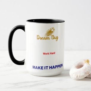 Motivational Coffee Cup Dreams in Grande Trabaja