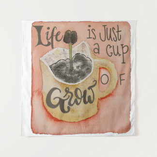 Motivational Coffee Inspiration Tapestry