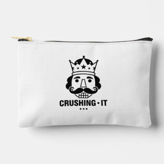 Motivational Crushing It Daily Hustle Mindset Succ Accessory Pouch