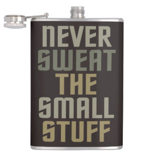 Motivational custom flask