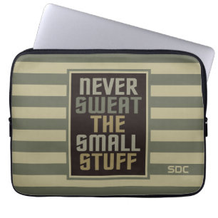 Motivational custom monogram laptop sleeves