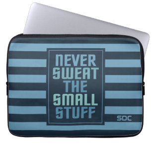 Motivational custom monogram laptop sleeves
