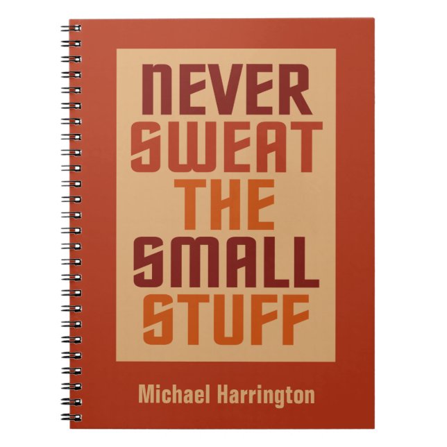 Motivational custom name notebook (Front)