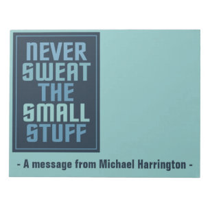 Motivational custom name notepad