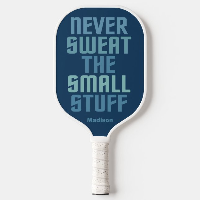 Motivational custom name pickleball paddle (Front)