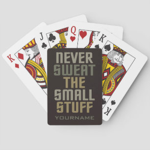 Motivational custom name playing cards