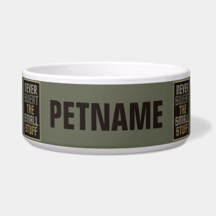Motivational custom pet bowls