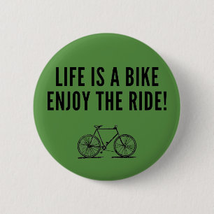 Motivational cycling 6 cm round badge