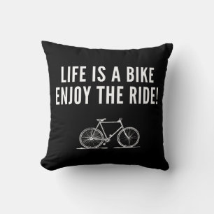 Motivational cycling cushion