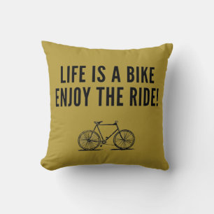 Motivational cycling cushion