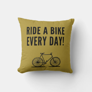 Motivational cycling cushion