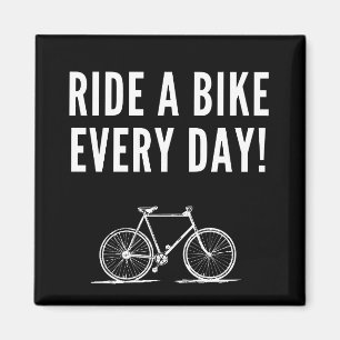 Motivational cycling magnet