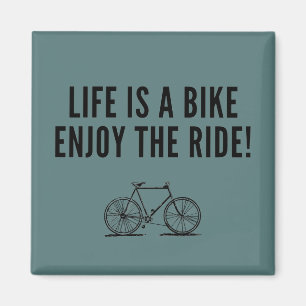 Motivational cycling magnet