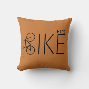 Motivational cycling quotes cushion