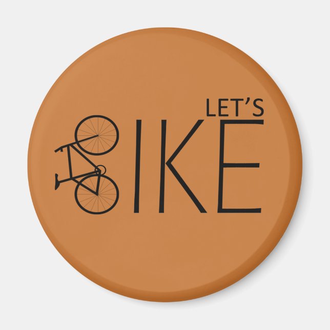 Motivational cycling quotes magnet (Front)