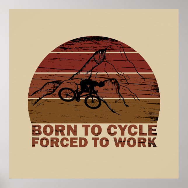 Motivational cycling quotes poster (Front)