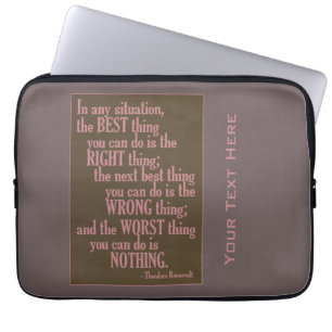 Motivational “Do Something” Quote laptop sleeves