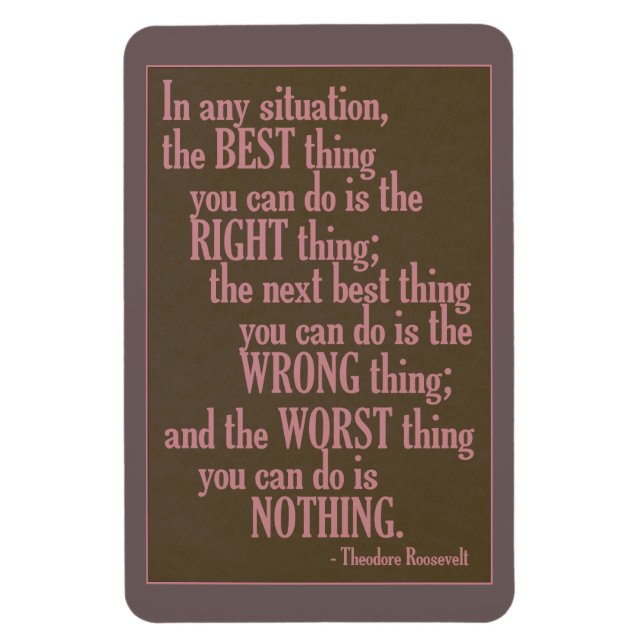 Motivational “Do Something” Quote magnet (Vertical)