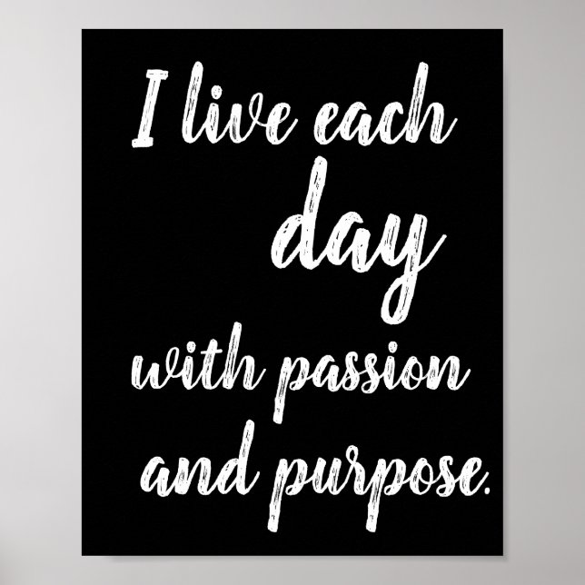 Motivational dorm poster passion poster (Front)