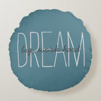 Motivational Dream Big Quote Turquoise Modern
