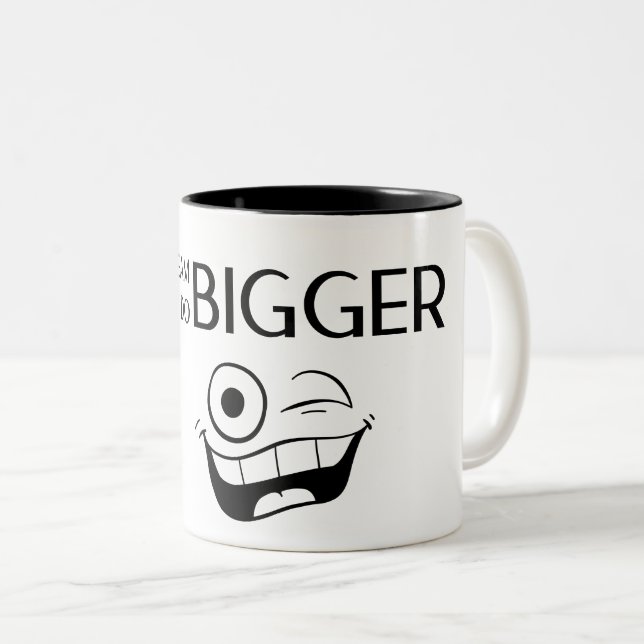 Motivational Dream Two-Tone Coffee Mug (Front Right)
