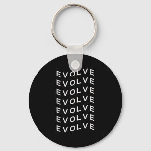 Motivational Evolve Quote Key Ring