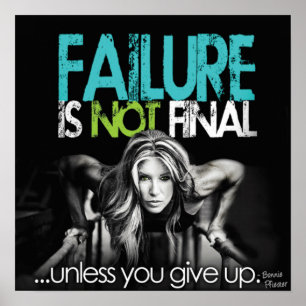 Motivational Female Fitness Gym Poster