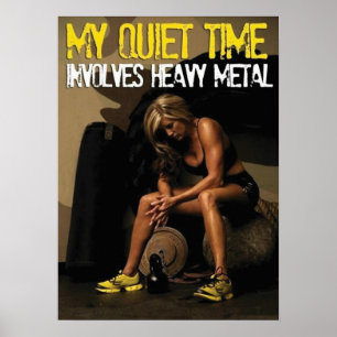 Motivational Female Fitness Gym Poster