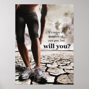 Motivational Female Fitness Gym Poster