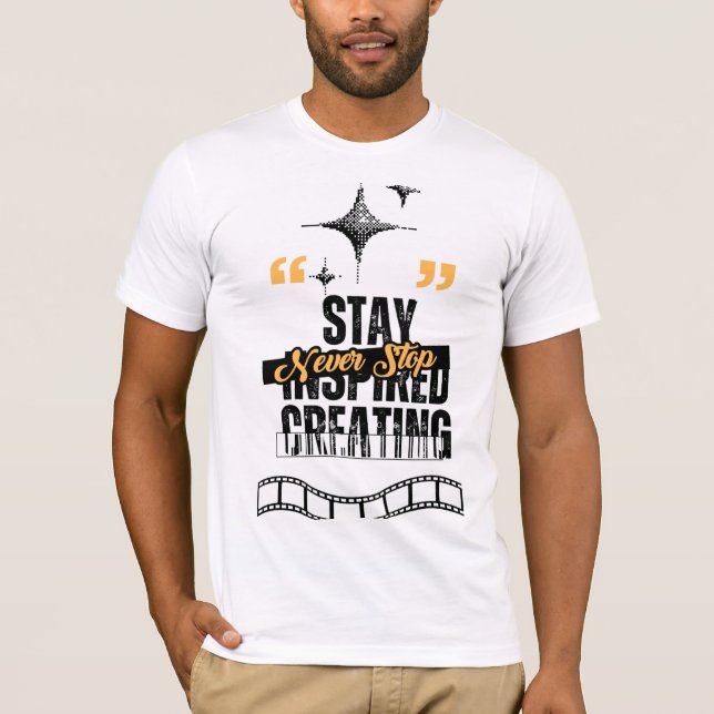 Motivational Filmmaker Creator Script Text Graphic T-Shirt (Front)