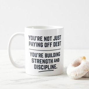Motivational Financial Journey Typography Positive Coffee Mug