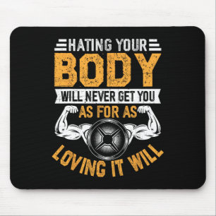 Motivational Fitness Bodybuilding Workout Gym Quot Mouse Pad